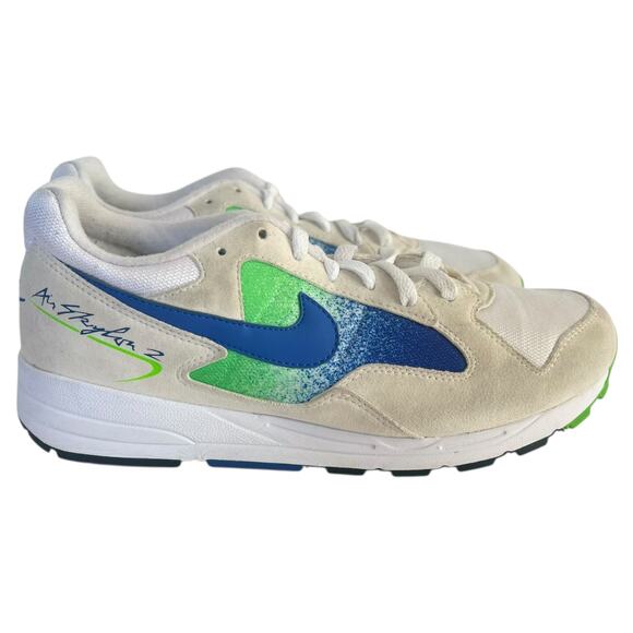 Nike Air Skylon 2 White/Blue/Green Men’s Size 7.5 (A01551-107) main image 6